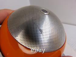 Vintage GE Orbiter Transistor Radio Space Age 1970's Orange MCM Orb Radio