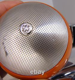 Vintage GE Orbiter Transistor Radio Space Age 1970's Orange MCM Orb Radio