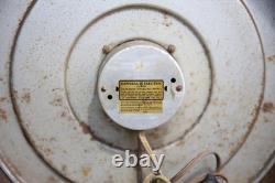 Vintage GE Red Eye School Wall Clock General Electric Working Antique glass