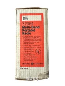 Vintage GE Super Seven Multi-Band Portable Radio 7-2964 Open Box, Brand New