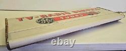 Vintage GE Tubes TV-Radio Service Lighted Can Sign General Electric For Repair