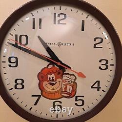 Vintage GE Wall Clock Model 2012 A&W Rootbeer / Industrial / School / Garage