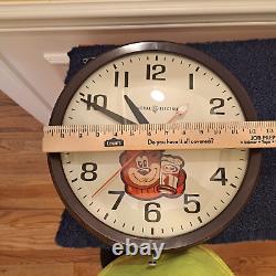 Vintage GE Wall Clock Model 2012 A&W Rootbeer / Industrial / School / Garage