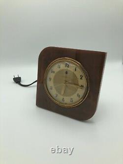 Vintage GENERAL ELECTRIC Bakelite Clock #3H96 WORKING Mid-Century GE