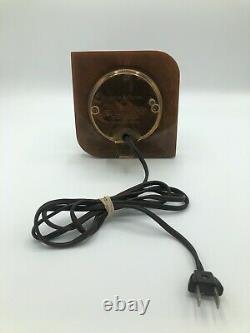 Vintage GENERAL ELECTRIC Bakelite Clock #3H96 WORKING Mid-Century GE