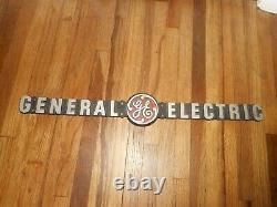 Vintage GENERAL ELECTRIC GE Cast Aluminum Advertising SIGN