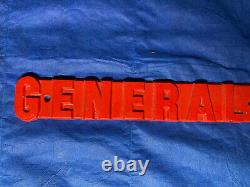 Vintage GENERAL ELECTRIC GE Transformer LOGO Metal Emblem Name Plate SIGN 36