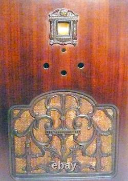 Vintage GENERAL ELECTRIC H-51 part High Gloss FRONT PANEL withFACEPLATE & GRILL