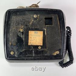 Vintage GTE General Telephone Automatic Electric Type 890 Black Phone RARE