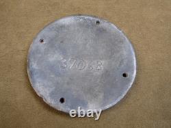 Vintage Ge General Electric 4.5 Brass Chrome Plate Emblem Sign Badge Plaque Logo