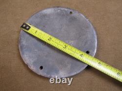 Vintage Ge General Electric 4.5 Brass Chrome Plate Emblem Sign Badge Plaque Logo