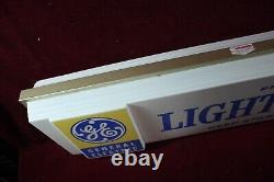 Vintage Ge General Electric Light Bulbs Sign Dealer Advertising Double Sided