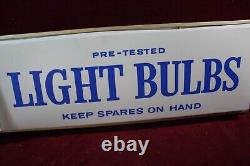 Vintage Ge General Electric Light Bulbs Sign Dealer Advertising Double Sided