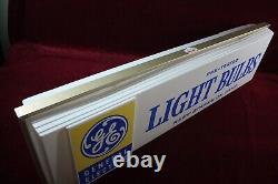 Vintage Ge General Electric Light Bulbs Sign Dealer Advertising Double Sided