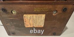 Vintage Ge General Electric Short Wave Am Radio Model-221 Wood Table Tube Radio