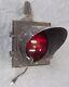 Vintage Ge Stop Light Signal Single Red Lens Railroad Traffic