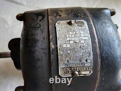 Vintage General Electric 1/4 HP Electric Motor Wound Rotor Induction Motor