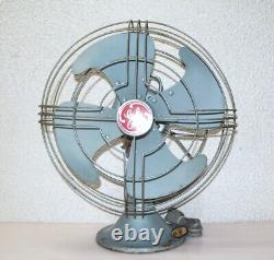 Vintage General Electric 12 4-blade Vortalex Tiltable 3-speed Oscillating Fan