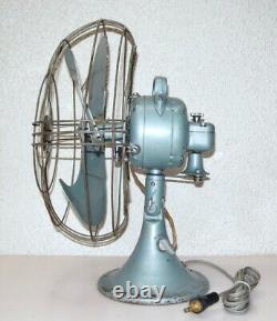 Vintage General Electric 12 4-blade Vortalex Tiltable 3-speed Oscillating Fan