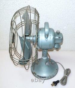 Vintage General Electric 12 4-blade Vortalex Tiltable 3-speed Oscillating Fan