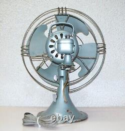 Vintage General Electric 12 4-blade Vortalex Tiltable 3-speed Oscillating Fan