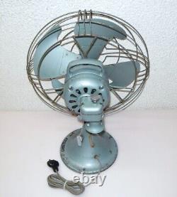 Vintage General Electric 12 4-blade Vortalex Tiltable 3-speed Oscillating Fan