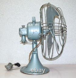 Vintage General Electric 12 4-blade Vortalex Tiltable 3-speed Oscillating Fan