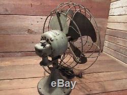 Vintage General Electric 12 Blade Oscillating Fan