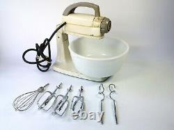 Vintage General Electric 12-Speed Stand Mixer w 6 Attachments CAT NO143M9 RARE