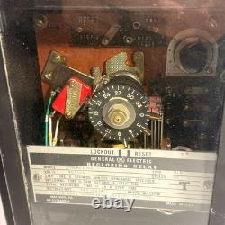 Vintage General Electric 12NLR21U1A Type NLR Electromechanical Reclosing Relay