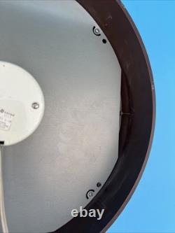 Vintage General Electric 14 Wall Clock Brown Model 2012 Working- Glass Face