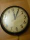 Vintage General Electric 15 Round Industrial Wall Clock With Curved Glass