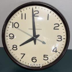 Vintage General Electric 17.5 2915C Bakelite Wall Clock Made USA Tested Working
