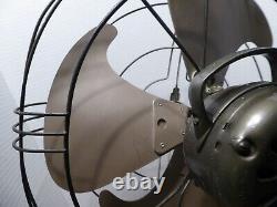 Vintage General Electric 4 BLADE 16 Vortalex Oscillating 3 Speed Fan, WORKS