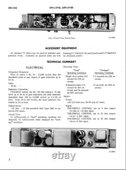 Vintage General Electric 4BA9 B1 Uni-Level VARI-MU Tube Compressor 1950's -6386