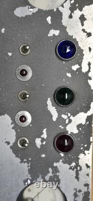 Vintage General Electric AC/DC Test Panel w Gauges Industrial Steampunk Lab