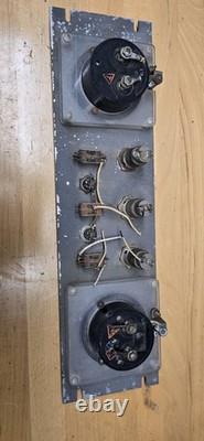 Vintage General Electric AC/DC Test Panel w Gauges Industrial Steampunk Lab