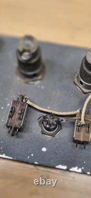 Vintage General Electric AC/DC Test Panel w Gauges Industrial Steampunk Lab