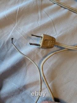 Vintage General Electric AM FM Tube Radio Cocoa Working Rare 8 13 5.5 In