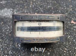 Vintage General Electric Alternating Current Ammeter #7561-6