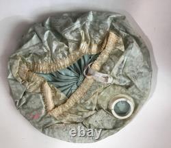 Vintage General Electric Aqua Blue Portable Bonnet Hair Dryer with Carrying Case