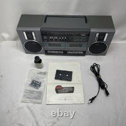 Vintage General Electric Boom Box Radio Cassette 3-5682A Blasters Stereo Retro