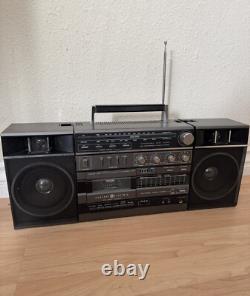 Vintage General Electric Boombox GE Model 3-B266B Cassette Radio Recorder