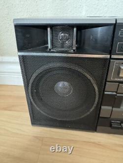 Vintage General Electric Boombox GE Model 3-B266B Cassette Radio Recorder