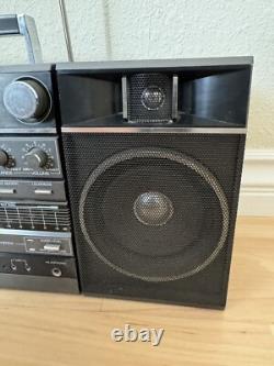 Vintage General Electric Boombox GE Model 3-B266B Cassette Radio Recorder
