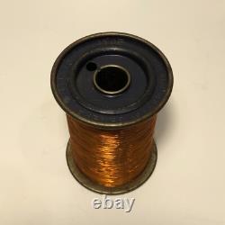 Vintage General Electric COPPER Magnet Wire SPOOL 39 HF 14.6oz