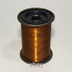 Vintage General Electric COPPER Magnet Wire SPOOL 39 HF 14.6oz