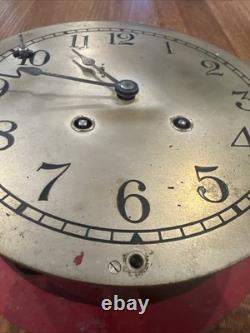 Vintage General Electric CS-9 Ship's Bell, Fire, Industrial Wall Clock