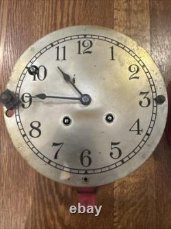 Vintage General Electric CS-9 Ship's Bell, Fire, Industrial Wall Clock