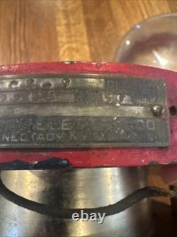 Vintage General Electric CS-9 Ship's Bell, Fire, Industrial Wall Clock